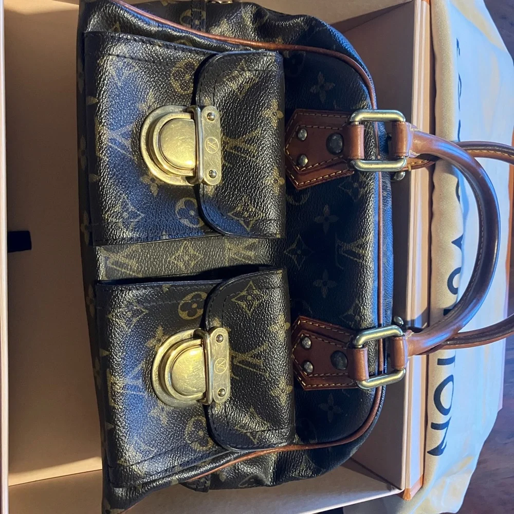 Louis Vuitton Black and Brown Monogram Bag